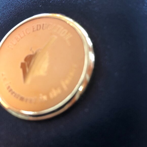 Black leather portfolio with zipper closure in original box - Picture 2 of 6